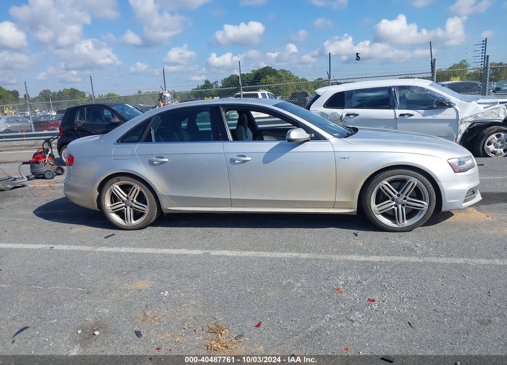2013 AUDI S4 3.0T PREMIUM PLUS VIN: WAUDGAFLXDA179794