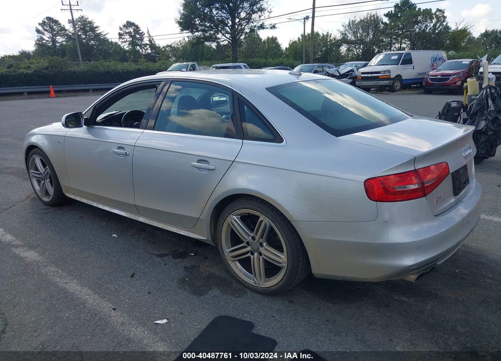 2013 AUDI S4 3.0T PREMIUM PLUS VIN: WAUDGAFLXDA179794
