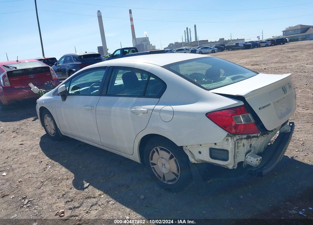 2012 HONDA CIVIC HF VIN: 2HGFB2F67CH553581