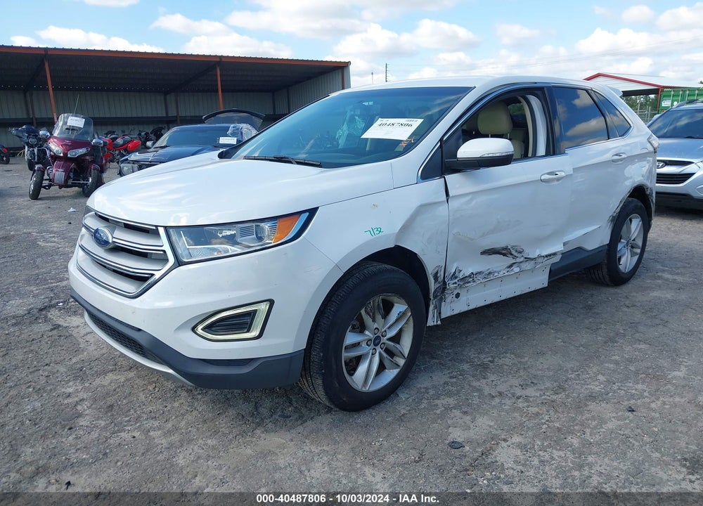2015 FORD EDGE SEL VIN: 2FMTK3J88FBB40877