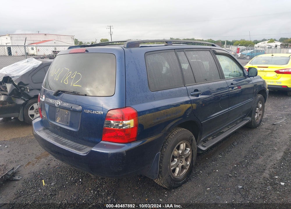 2005 TOYOTA HIGHLANDER V6 VIN: JTEEP21AX50069463