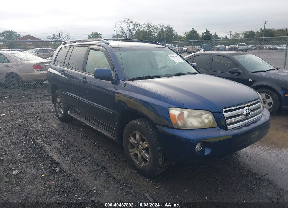 2005 TOYOTA HIGHLANDER V6 VIN: JTEEP21AX50069463