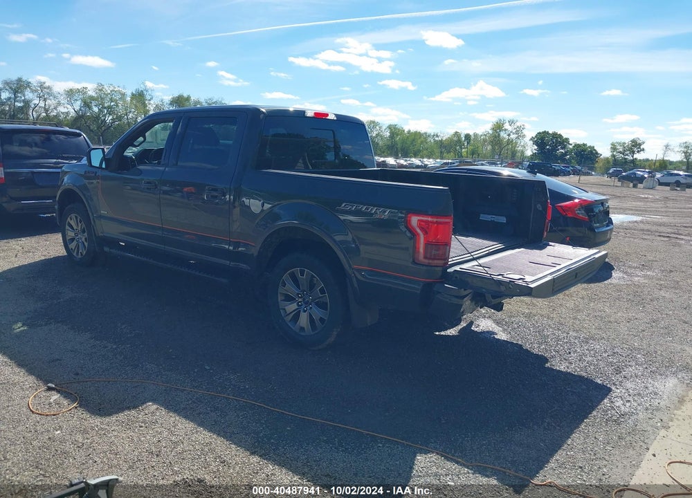 2016 FORD F-150 LARIAT VIN: 1FTEW1EG9GFC92707