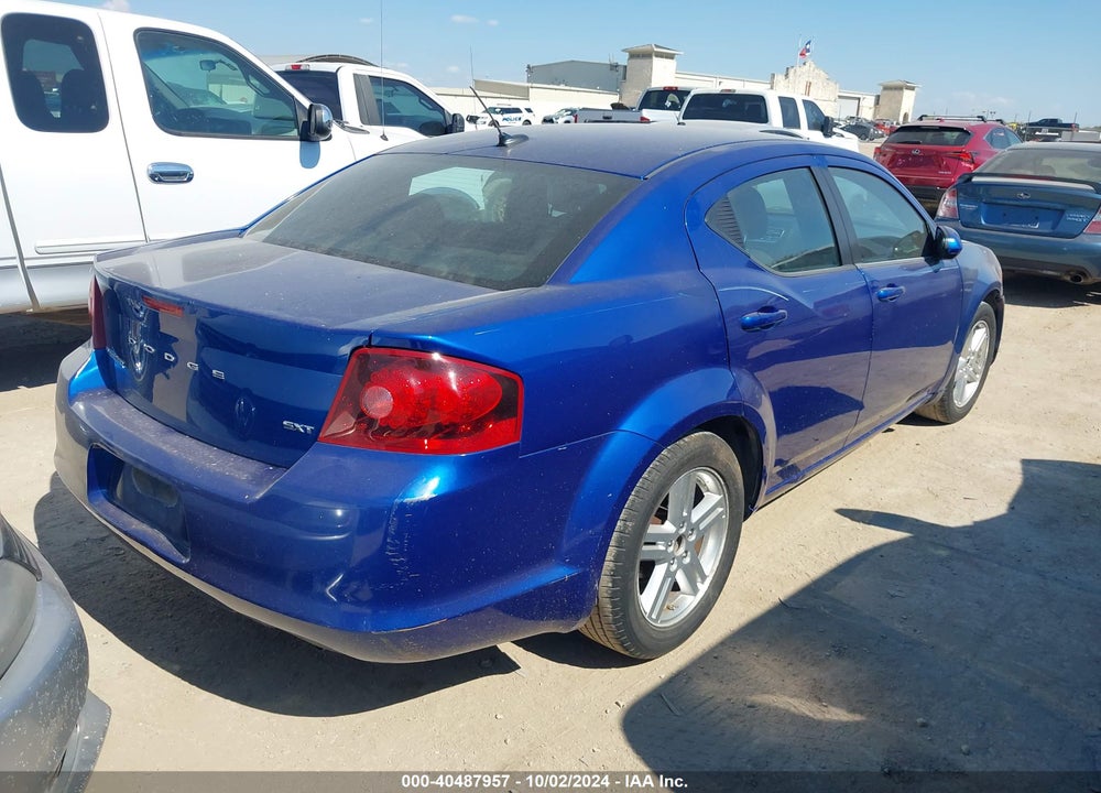 2013 DODGE AVENGER SXT VIN: 1C3CDZCB5DN553730