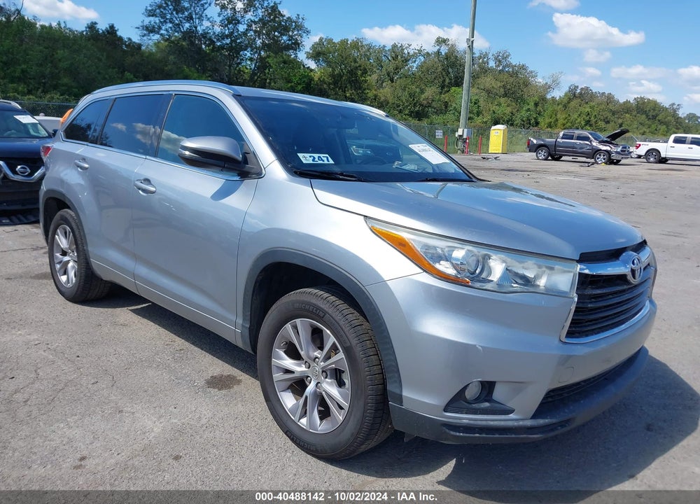 2015 TOYOTA HIGHLANDER XLE V6 VIN: 5TDKKRFH3FS046416