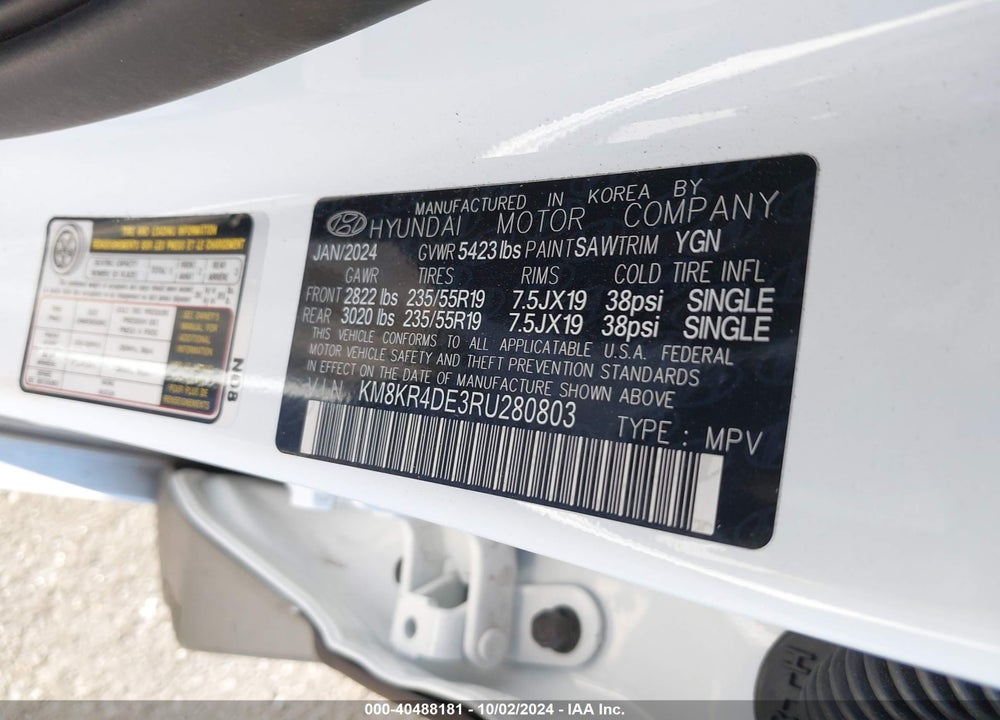 2024 HYUN IONIC 5 LIMITED VIN: KMHKR4DE3RU280803