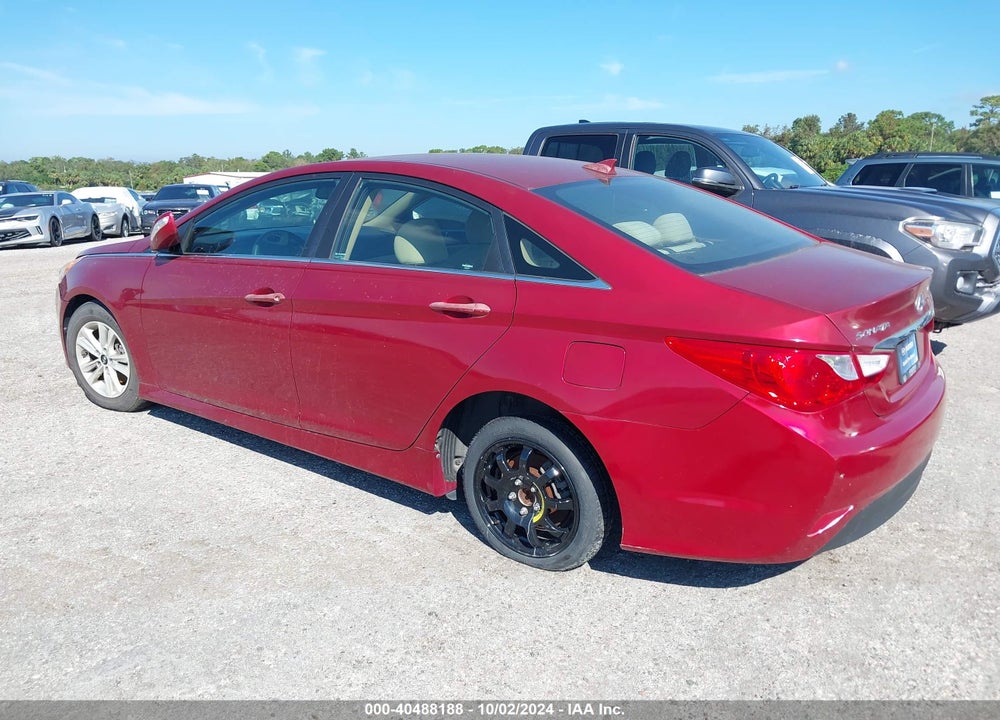 2014 HYUNDAI SONATA GLS VIN: 5NPEB4AC2EH898014