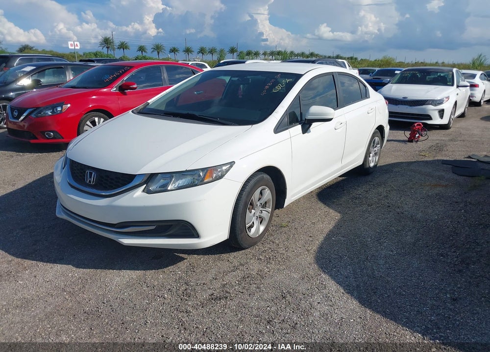 2014 HONDA CIVIC LX VIN: 19XFB2F52EE058273