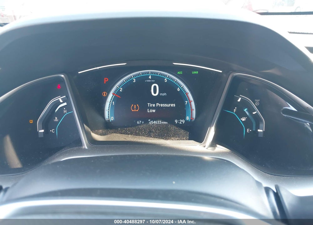 2019 HONDA CIVIC EX VIN: JHMFC1F3XKX003988