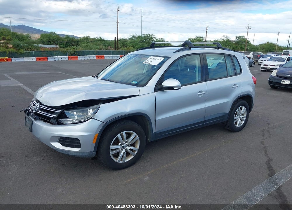 2015 VOLKSWAGEN TIGUAN S VIN: WVGAV7AX8FW551174