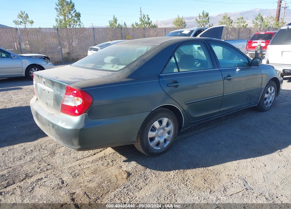 2004 TOYOTA CAMRY LE VIN: 4T1BE30KX4U345284