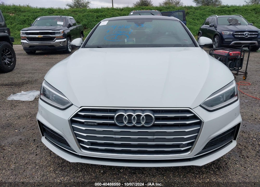 2018 AUDI A5 2.0T PREMIUM VIN: WAUENCF51JA135783