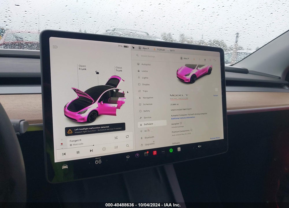 2021 TESLA MODEL Y PERFORMANCE DUAL MOTOR ALL-WHEEL DRIVE VIN: 5YJYGDEF7MF173377