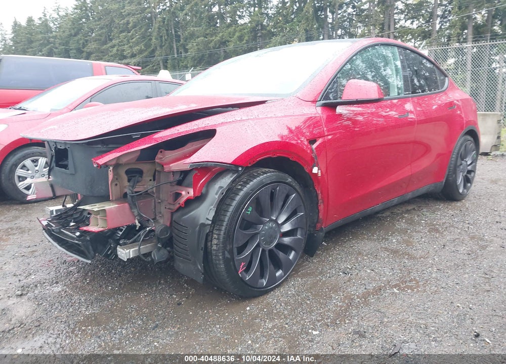 2021 TESLA MODEL Y PERFORMANCE DUAL MOTOR ALL-WHEEL DRIVE VIN: 5YJYGDEF7MF173377