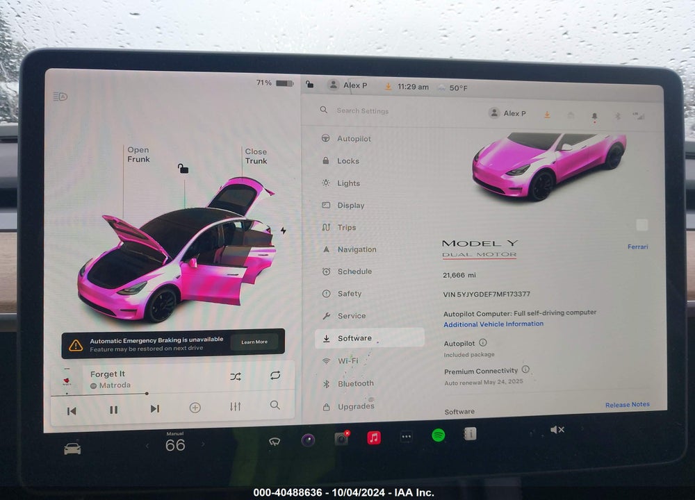 2021 TESLA MODEL Y PERFORMANCE DUAL MOTOR ALL-WHEEL DRIVE VIN: 5YJYGDEF7MF173377