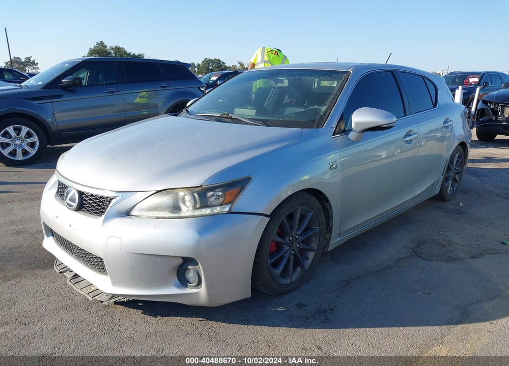 2012 LEXUS CT 200H PREMIUM VIN: JTHKD5BH6C2070896