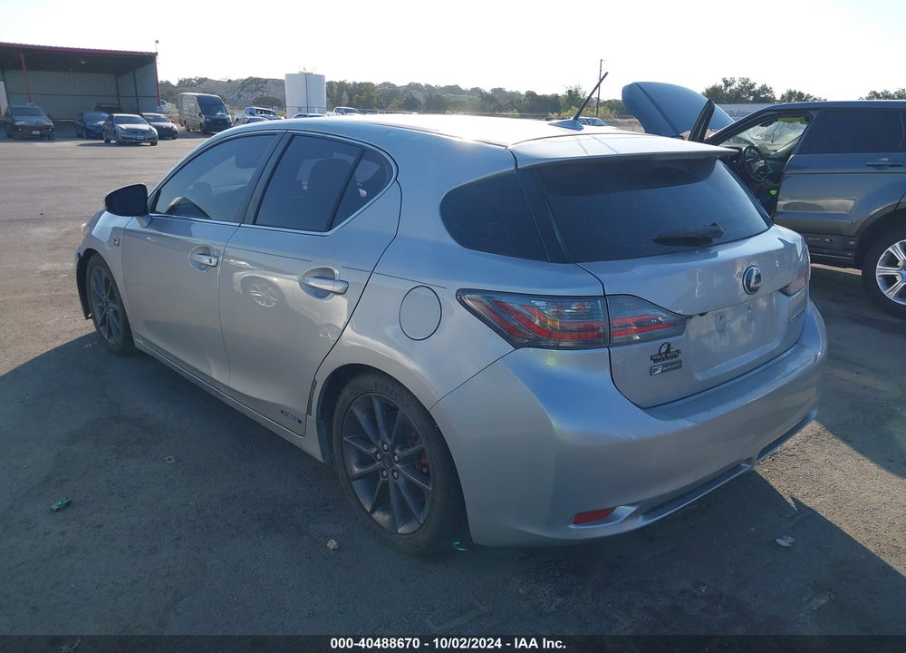 2012 LEXUS CT 200H PREMIUM VIN: JTHKD5BH6C2070896