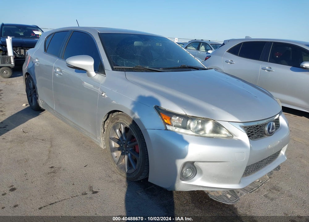 2012 LEXUS CT 200H PREMIUM VIN: JTHKD5BH6C2070896