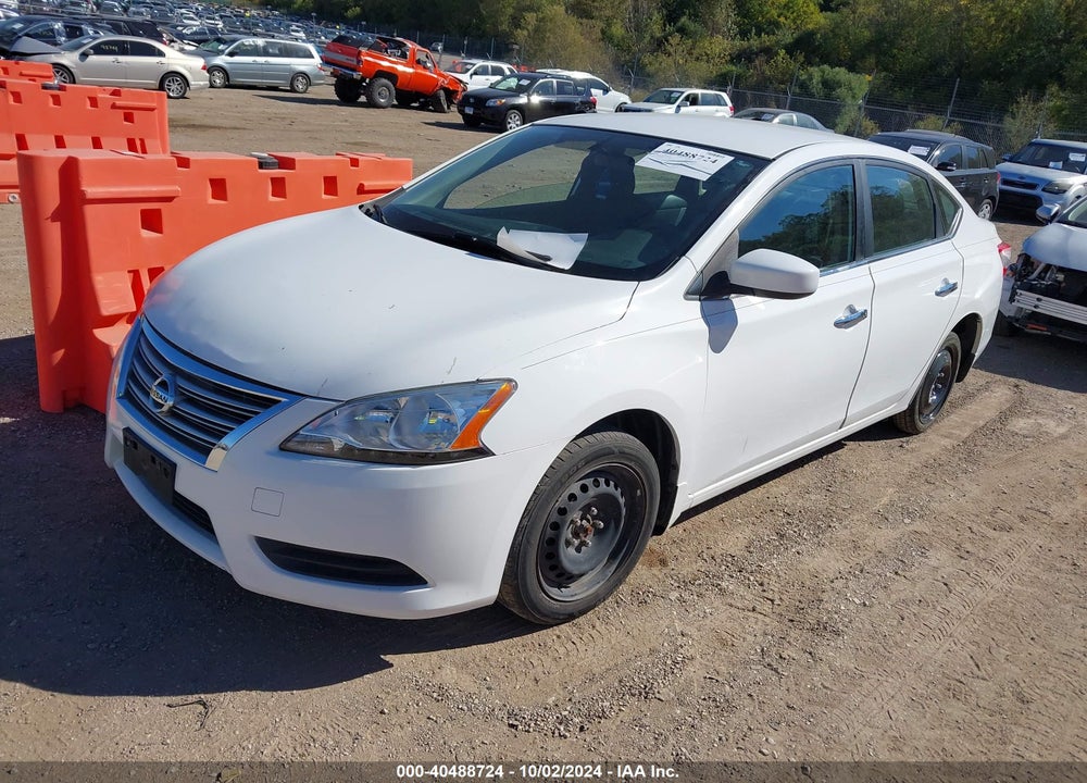 2015 NISSAN SENTRA SV VIN: 3N1AB7APXFY217348