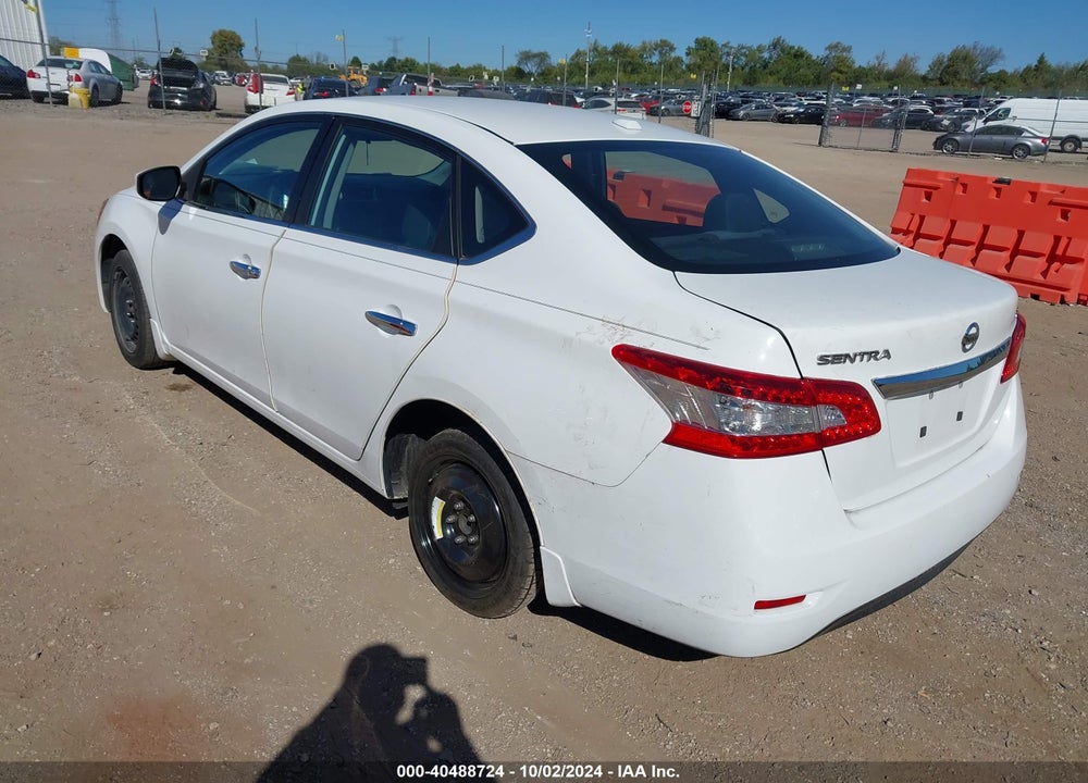 2015 NISSAN SENTRA SV VIN: 3N1AB7APXFY217348