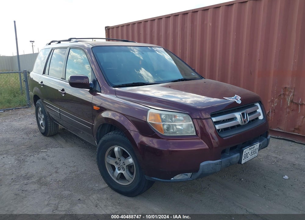 2008 HONDA PILOT EX-L VIN: 5FNYF18768B024339
