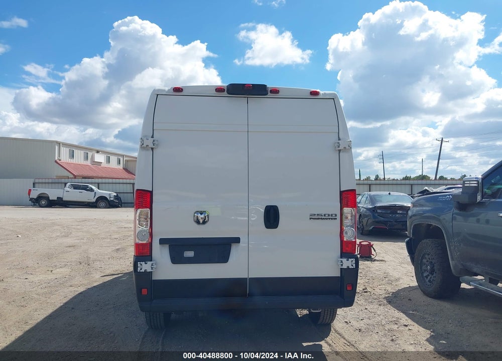 2023 RAM PROMASTER 2500 HIGH ROOF 159 WB VIN: 3C6LRVDG1PE552817