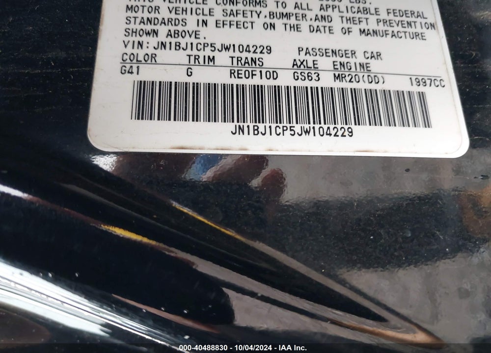 2018 NISSAN ROGUE SPORT SV VIN: JN1BJ1CP5JW104229