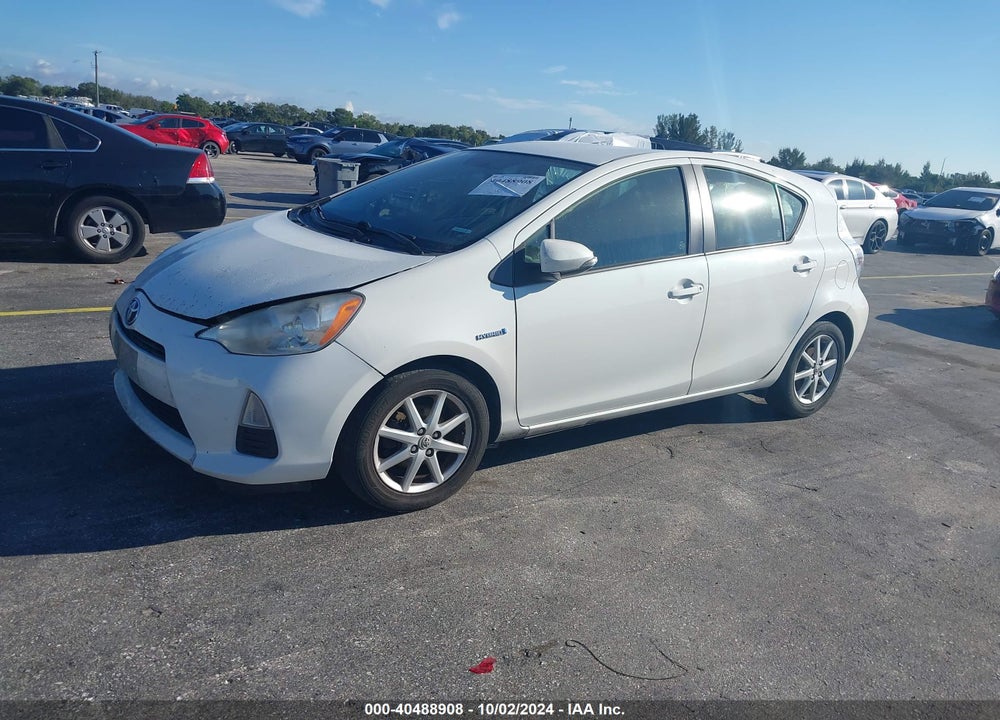 2012 TOYOTA PRIUS C THREE VIN: JTDKDTB38C1504204