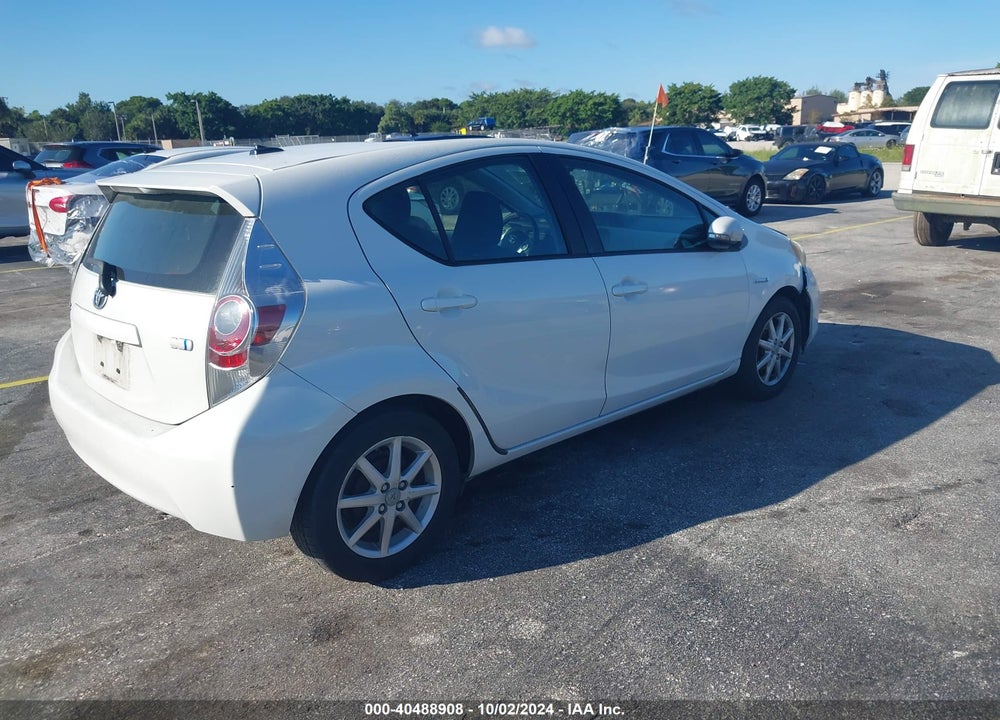 2012 TOYOTA PRIUS C THREE VIN: JTDKDTB38C1504204
