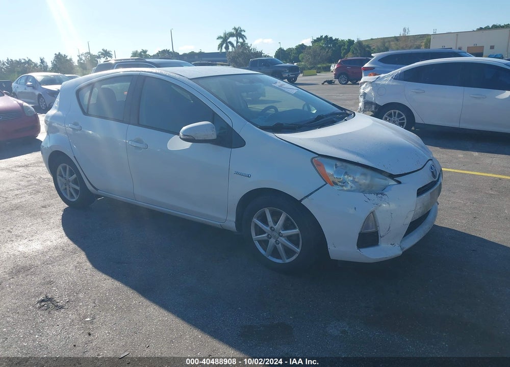 2012 TOYOTA PRIUS C THREE VIN: JTDKDTB38C1504204