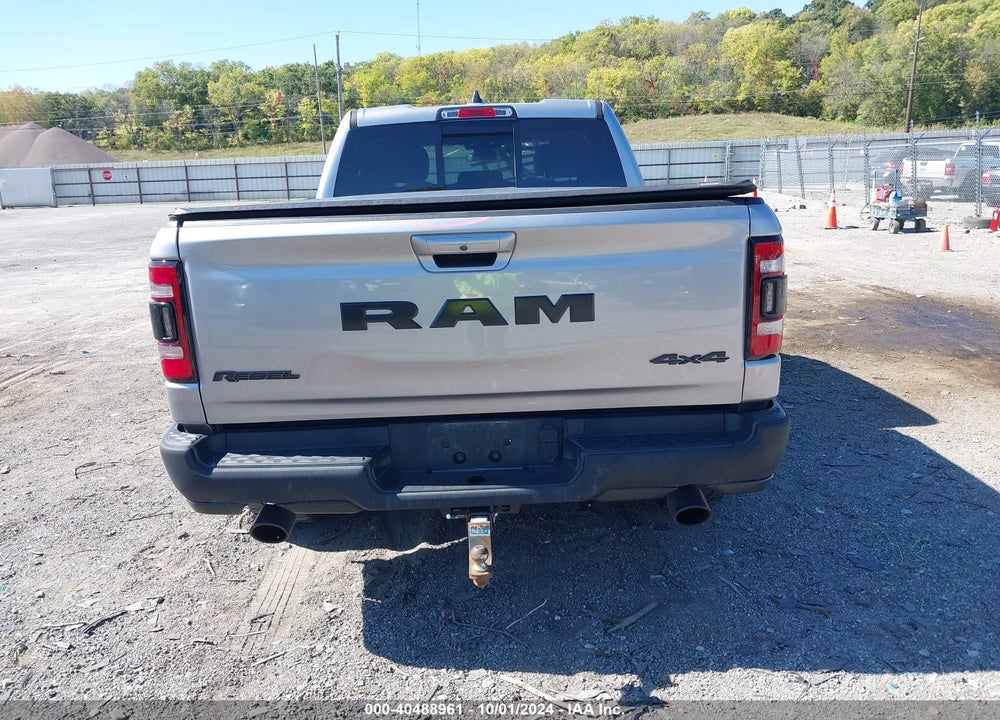 2019 RAM 1500 REBEL QUAD CAB 4X4 6'4 BOX VIN: 1C6SRFET8KN848564