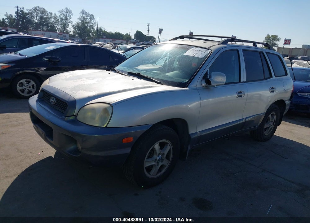 2004 HYUNDAI SANTA FE GLS VIN: KM8SC13D04U822179