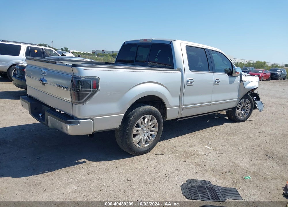 2009 FORD F-150 PLATINUM VIN: 1FTPW12V49FA78772