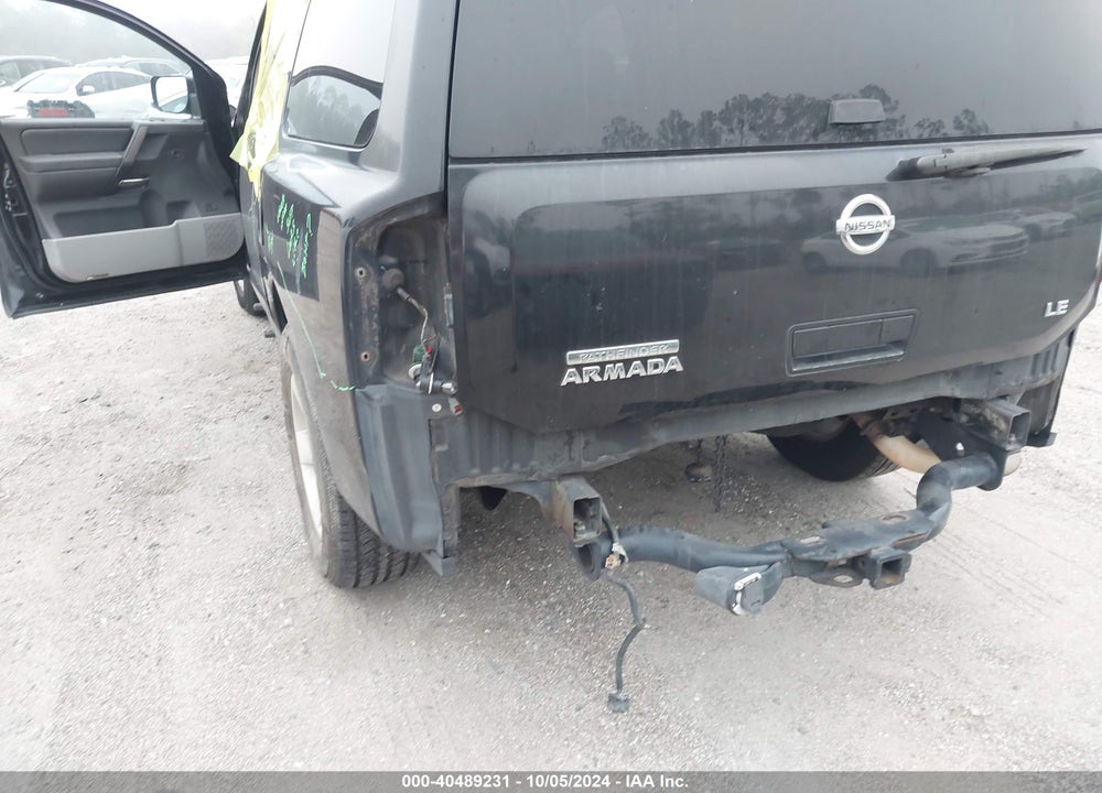 2004 NISSAN PATHFINDER ARMADA LE VIN: 5N1AA08AX4N727276