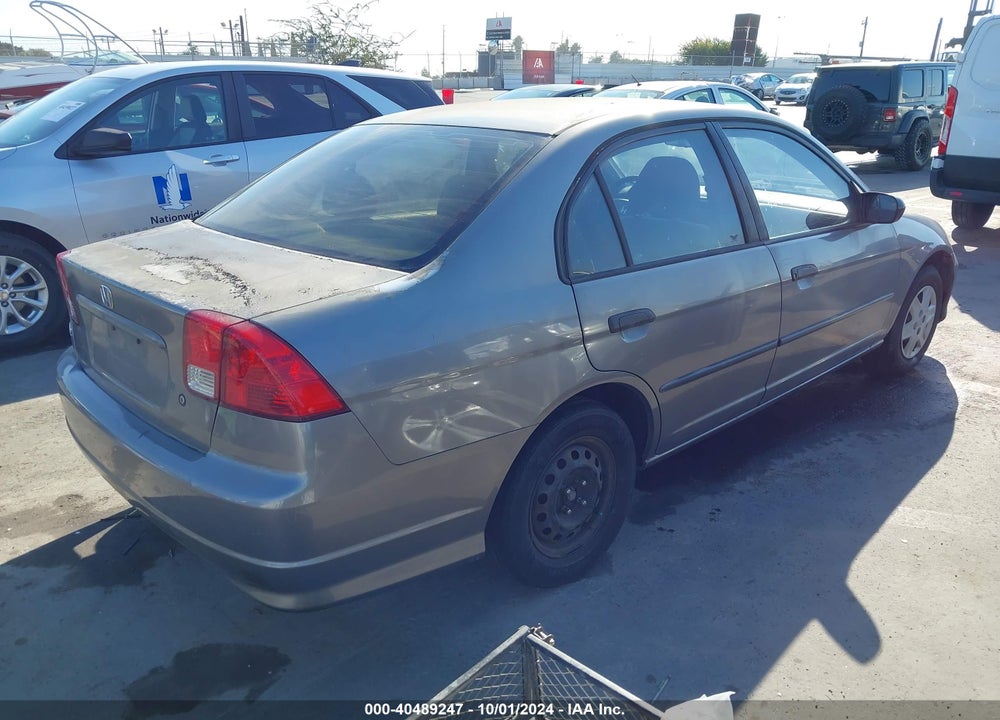 2005 HONDA CIVIC VP VIN: 1HGES16365L025760
