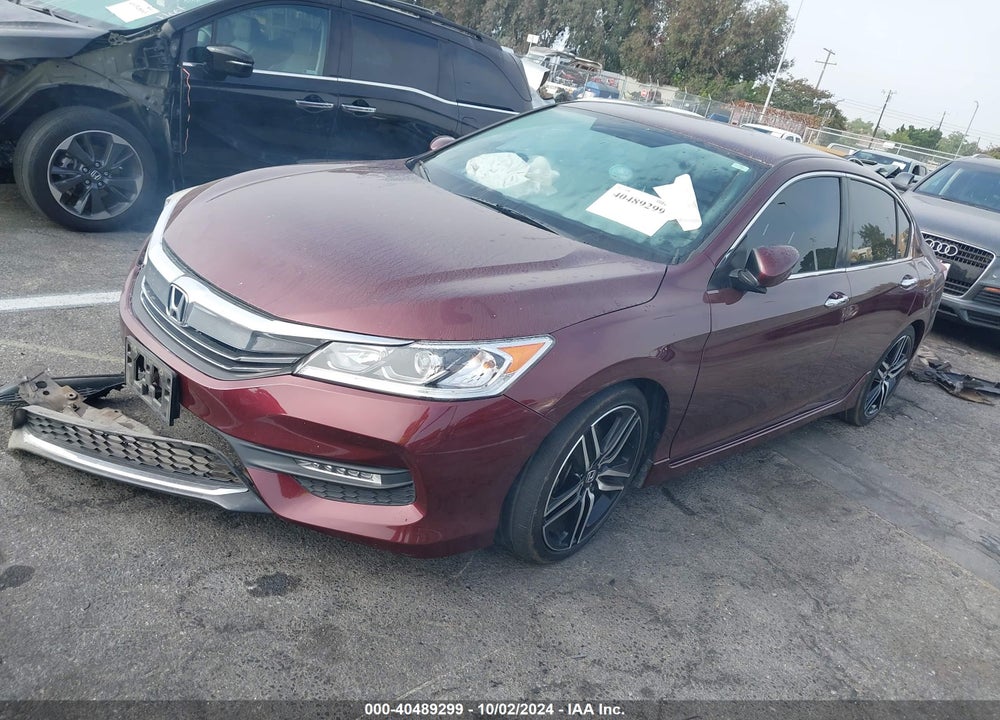 2016 HONDA ACCORD SPORT VIN: 1HGCR2F57GA101656