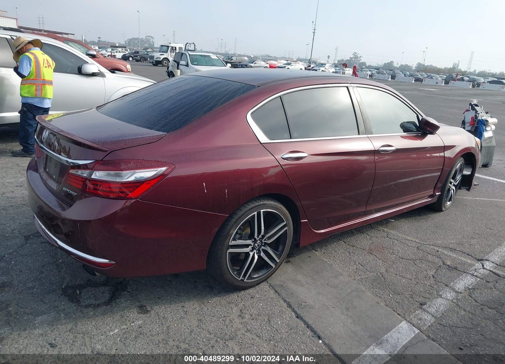 2016 HONDA ACCORD SPORT VIN: 1HGCR2F57GA101656