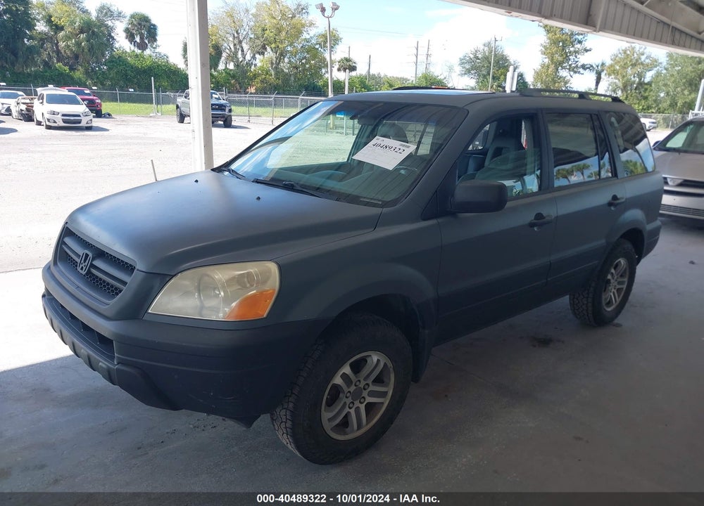 2005 HONDA PILOT EX-L VIN: 5FNYF186X5B066029