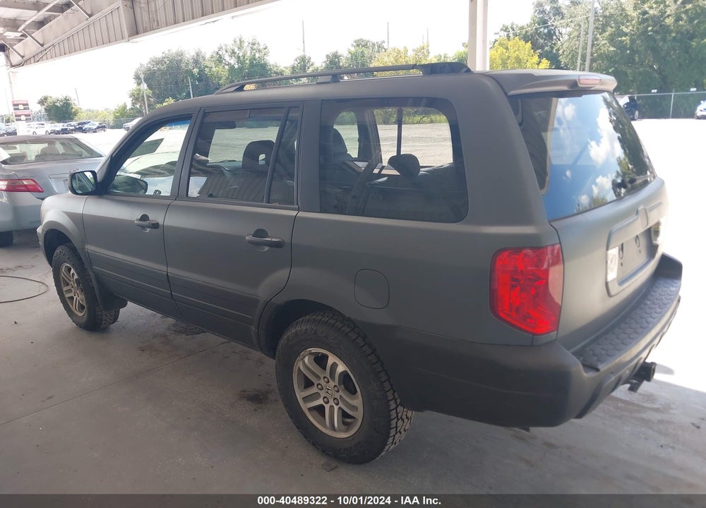 2005 HONDA PILOT EX-L VIN: 5FNYF186X5B066029