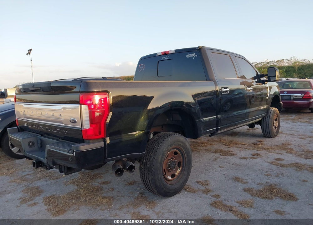 2017 FORD F-250 PLATINUM VIN: 1FT7W2BT6HEE61444