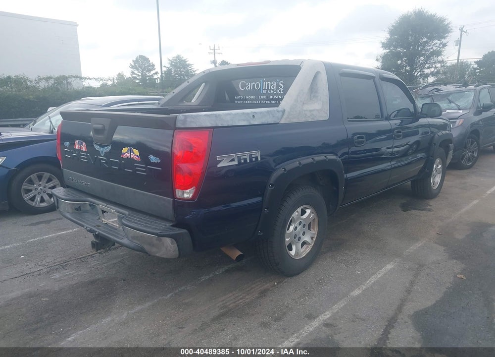 2004 CHEVROLET AVALANCHE 1500 VIN: 3GNEC12T94G165838