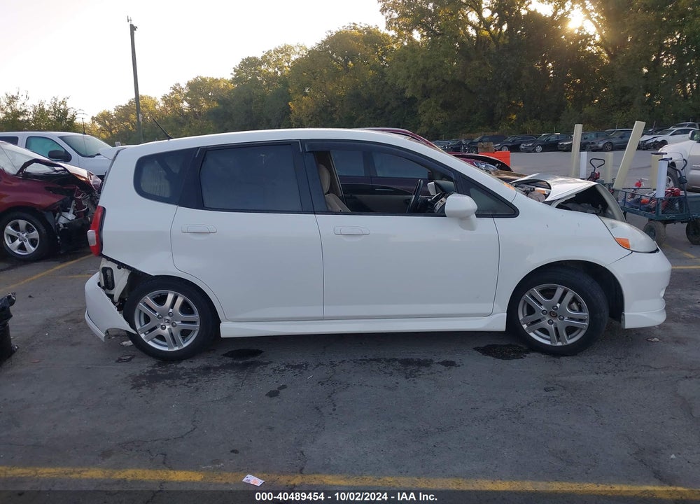 2007 HONDA FIT SPORT VIN: JHMGD38607S042498