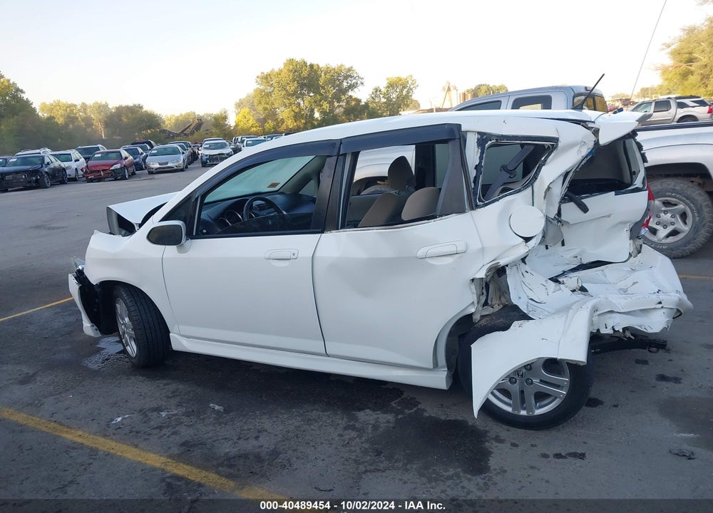 2007 HONDA FIT SPORT VIN: JHMGD38607S042498