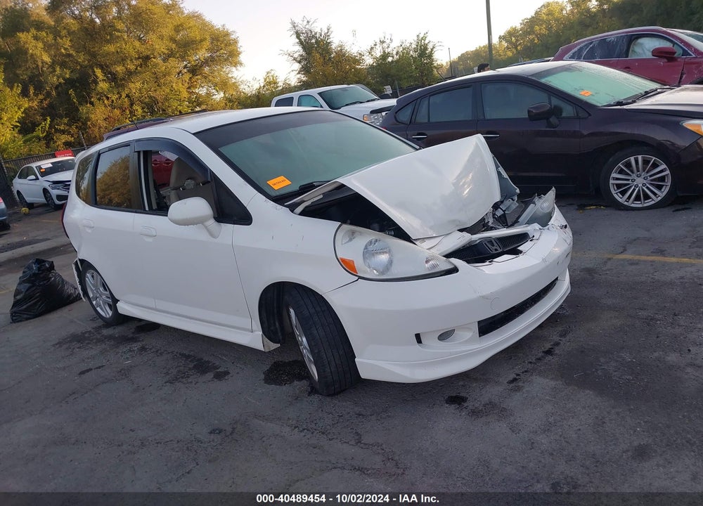 2007 HONDA FIT SPORT VIN: JHMGD38607S042498