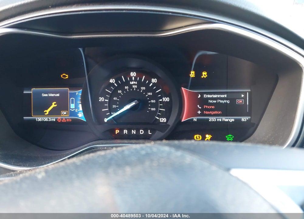 2015 FORD FUSION ENERGI SE LUXURY VIN: 3FA6P0PUXFR301663