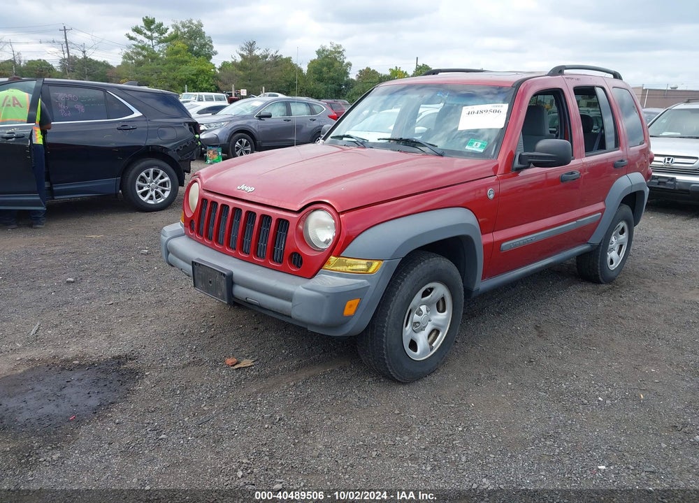 2005 JEEP LIBERTY SPORT VIN: 1J4GL48K05W717127