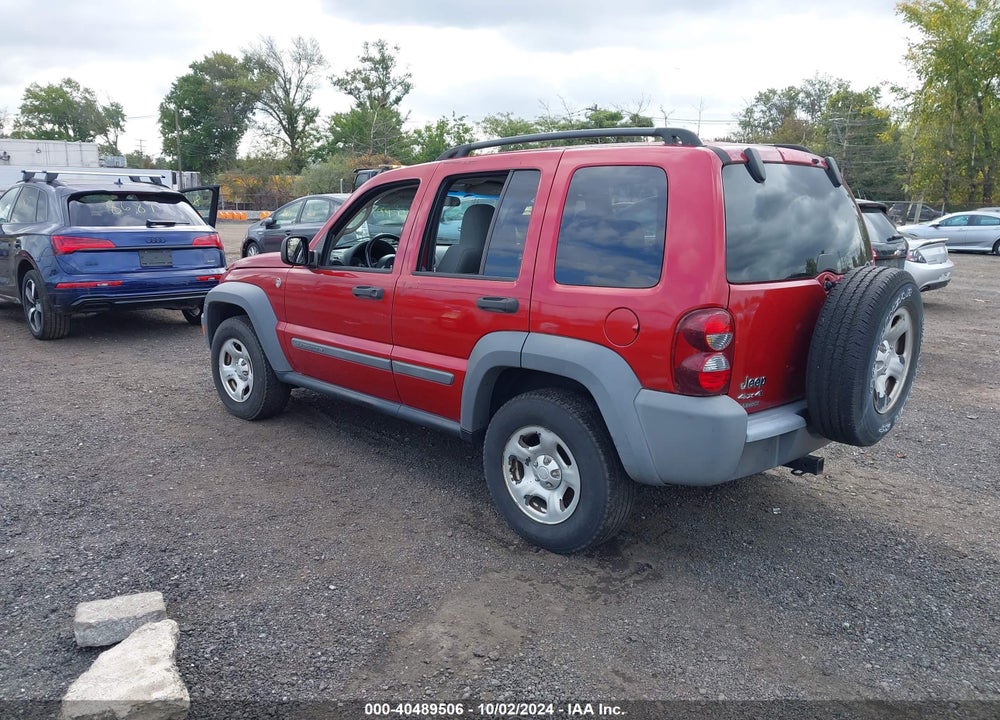 2005 JEEP LIBERTY SPORT VIN: 1J4GL48K05W717127