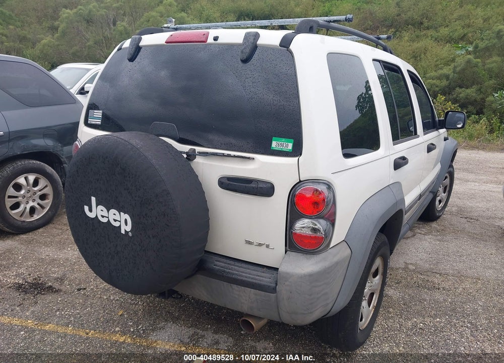 2007 JEEP LIBERTY SPORT VIN: 1J4GK48K37W672660