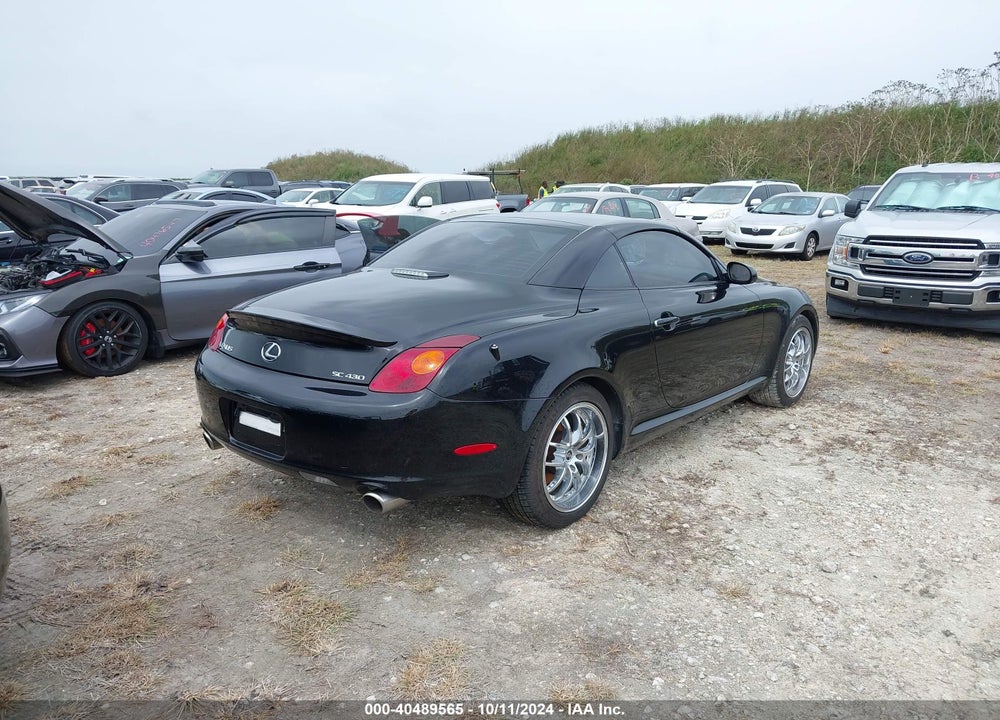 2003 LEXUS SC 430 VIN: JTHFN48Y030047612