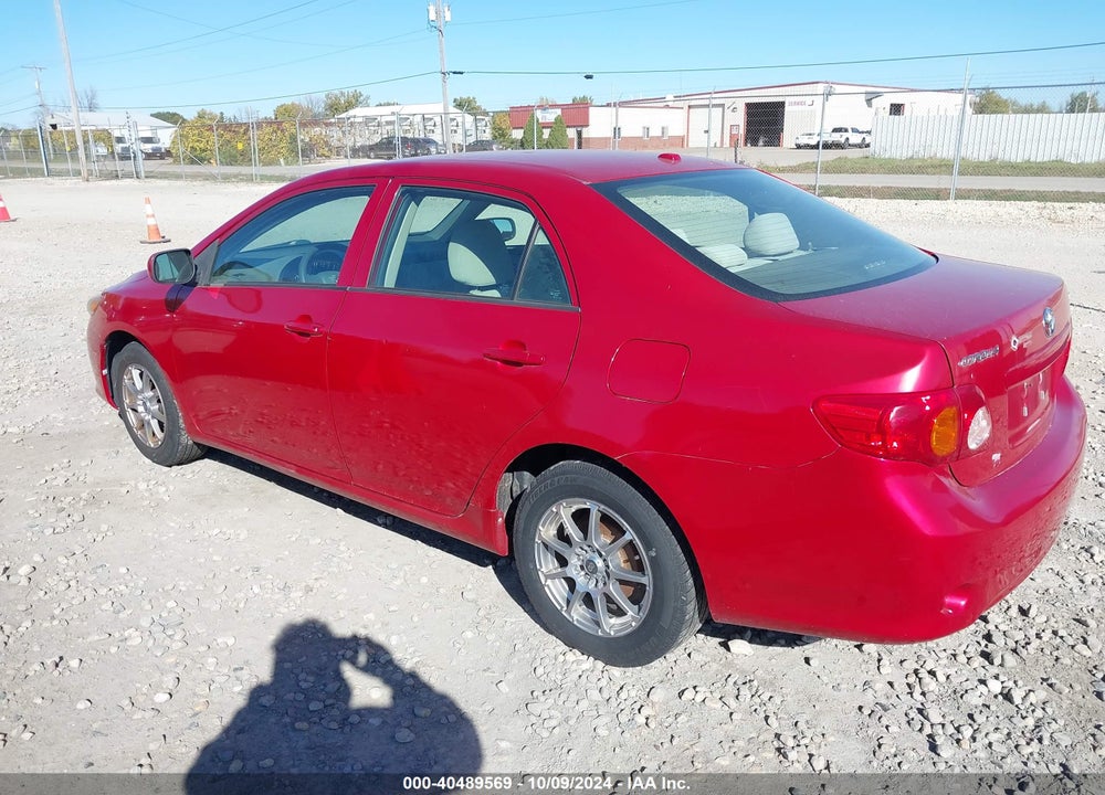 2009 TOYOTA COROLLA LE VIN: 1NXBU40E89Z087714